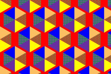 geometrik altıgen renk desen doku tasarım arka plan. vektör çizim