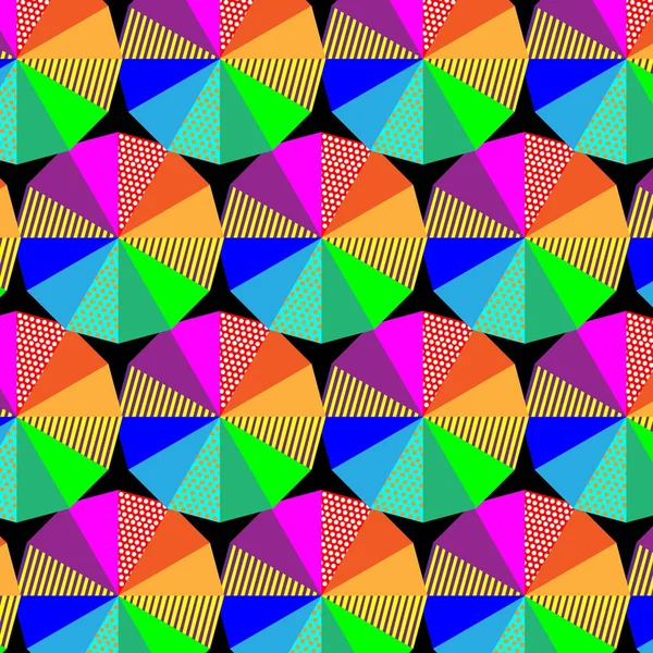 Círculo geométrico patrones de color textura diseño fondo. ilustración vectorial — Vector de stock