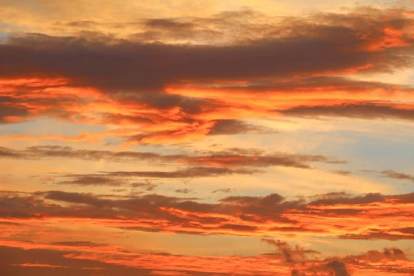 Himmel Sonnenuntergang Und Bewegungswolke Schöne Bunte Abend Natur Raum Für — Stockfoto