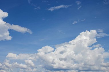 mavi gökyüzü canlı ve büyük bulut doğa arka planda güzel renkli