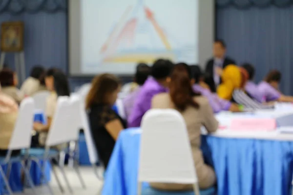 Business Blur Turva Conferência Treinamento Educação Reunião Seminário Sala Analisar — Fotografia de Stock