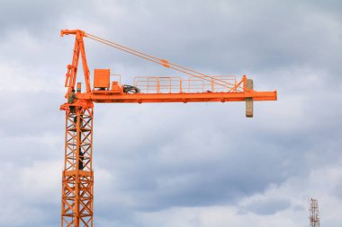 Vinç sanayi seçici odak inşaat bina sitesi şehir 