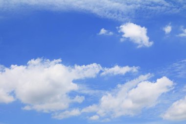 mavi gökyüzü ve bulut güzel doğada renkli kopya ile için alan eklemek metin