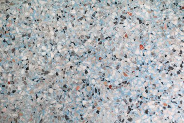 Doku, arka plan için Terrazzo Mermer yüzey zemin taş duvar