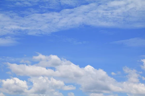 Blauwe Hemel Cloud Mooie Kleurrijke Natuur Met Kopie Ruimte Voor — Stockfoto