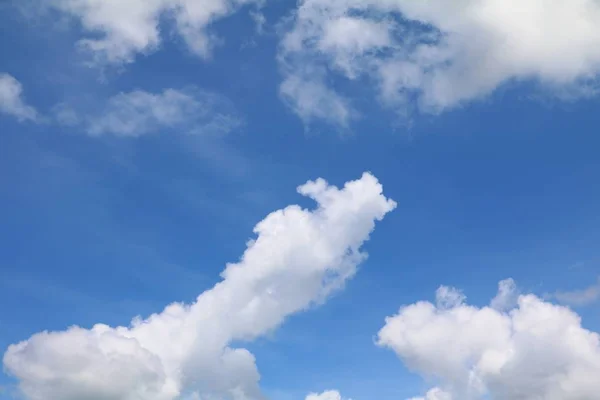 Ciel Bleu Avec Grand Nuage Nuage Pluie Art Nature Belle — Photo