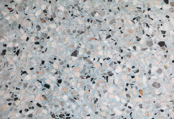 Textura Pared Piedra Patrón Suelo Superficie Mármol Terrazo Color Azul —  Fotos de Stock