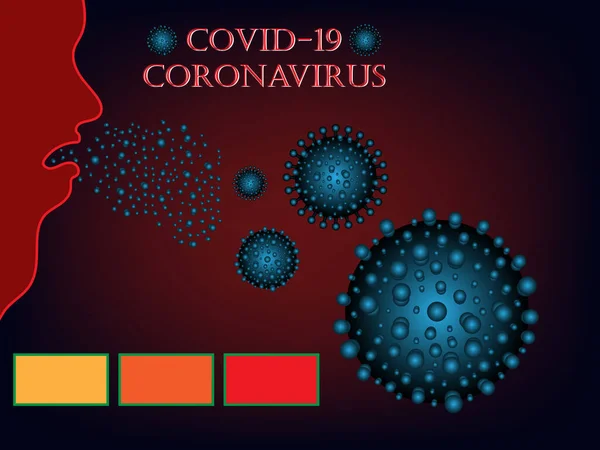 Coronavirus 2019 Ncov Virus Covid Ncp Illustrazione Del Vettore Sfondo — Vettoriale Stock