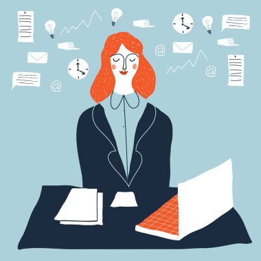 işçi rahatlatır ve derin derin düşünür