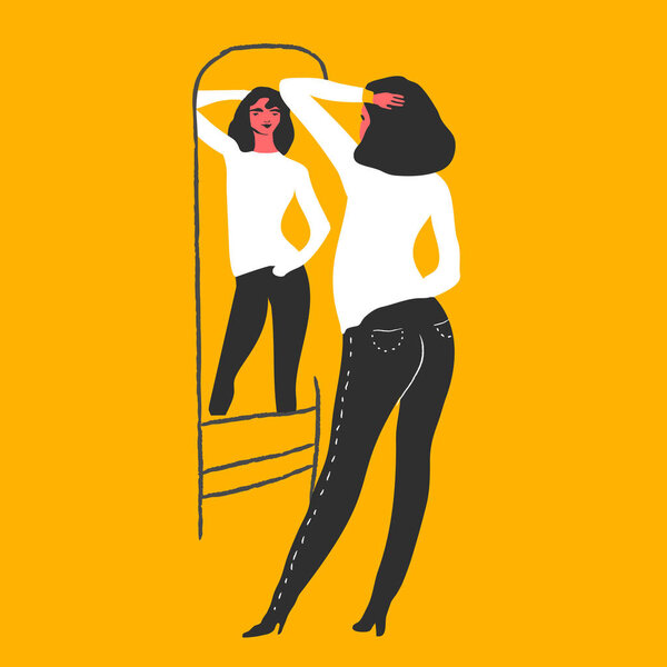 Narcissistic woman character