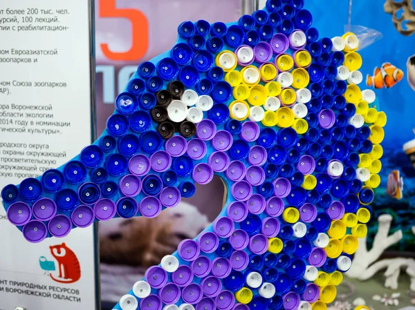 Seahorse Made Corks Plastic Bottles — Stock Photo, Image