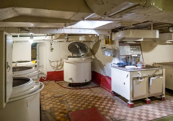 Novorossiysk Russia August 2019 Ship Kitchen Museum Ship Cruiser Mikhail — Stockfoto