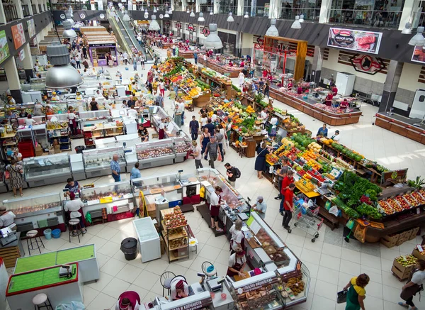 Voronezh Russia Agosto 2019 Interno Del Mercato Centrale Della Città — Foto Stock