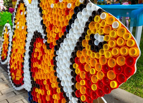 Fish Made Corks Plastic Bottles — Stock Photo, Image