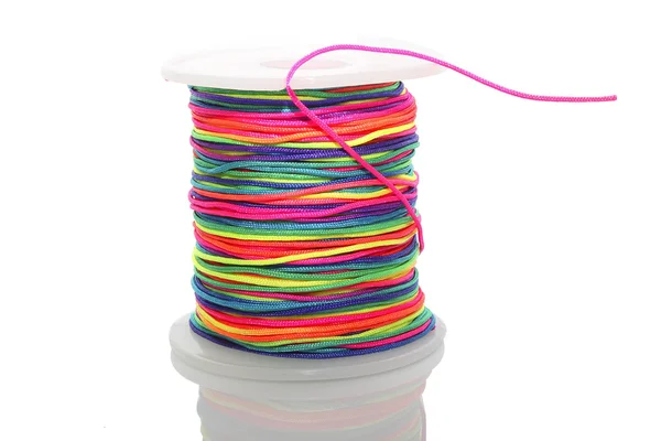 O cilindro de corda colorida — Fotografia de Stock