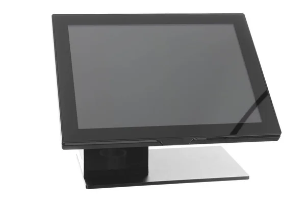 Sistema Point Of Sale con monitor schermo su sfondo bianco — Foto Stock