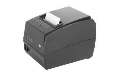 Siyah taşınabilir yazıcı