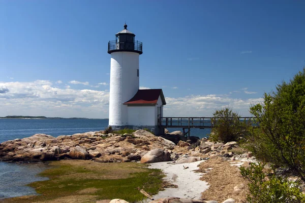 Harbor Lighthouse in Massachusetts — Stock Photo, Image