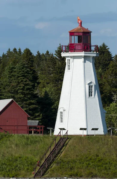 Phare en bois à la frontière canadienne — Photo