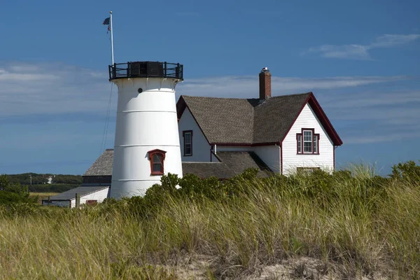 Farol em Cape Cod Lanterna desaparecida em Massachusetts — Fotografia de Stock