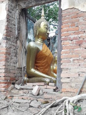 Budist heykel bir tapınak