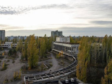 Pripyat Chernobyl dışlama bölgesi, Ukrayna, 2016