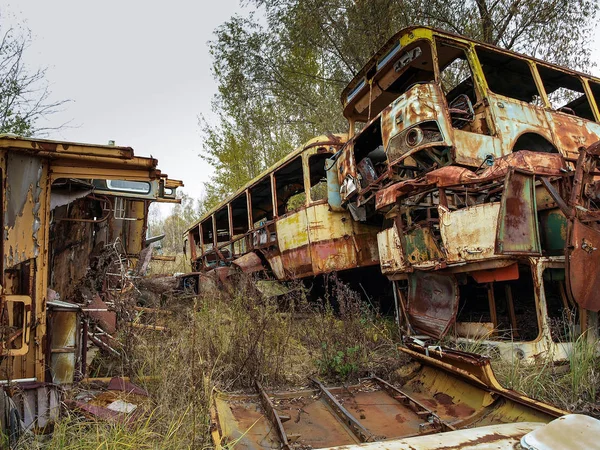 Scrap yard close to Chernobyl, 2016 — Stock Photo, Image