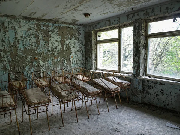 Pripyat na Zona de Exclusão de Chernobyl, Ucrânia, 2016 — Fotografia de Stock
