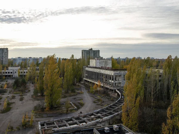 Pripyat in Chernobyl uitsluiting Zone, Oekraïne, 2016 — Stockfoto