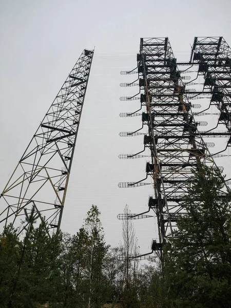 Soviet Radar Station DUGA 3 in the Chernobyl Exclusion Zone in U — Stock Photo, Image