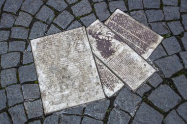 Beyaz gül Memorial (Üniversitesi'nde broşür) Münih, Almanya,