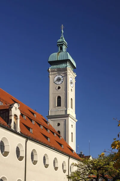 Heiliggeistkirche v Mnichově, Německo, 2015 — Stock fotografie