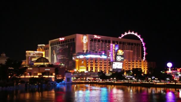 Las Vegas Boulevard and Flamingo Hotel, Estados Unidos, 2017 — Vídeos de Stock