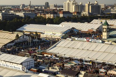Oktoberfest fairgound 2016 Münih, Almanya,