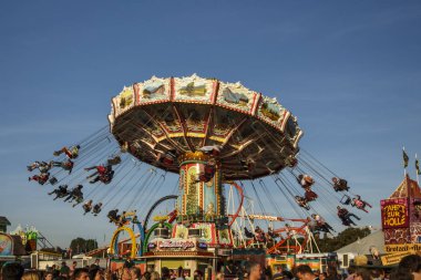 Wellenflug atlıkarınca Oktoberfest, Münih, Almanya, 2016