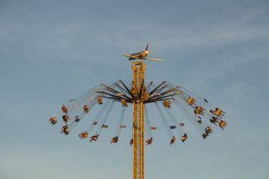Münih, Almanya, 2016 Oktoberfest, Chairoplane