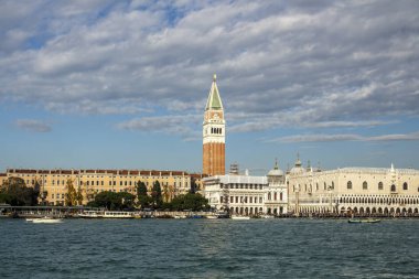 St Mark's Campanile (çan kulesi) Venedik, Ital sahil görünümü
