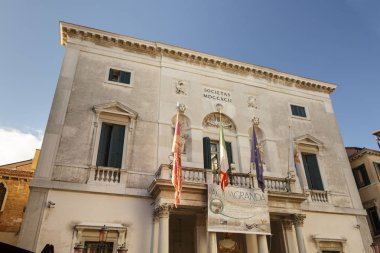 Venedik, İtalya, Teatro La Fenice opera binası 2016