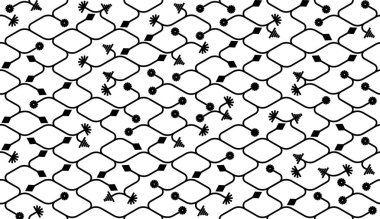 İzometrik seamless modeli. NET çizgiler arka plan.