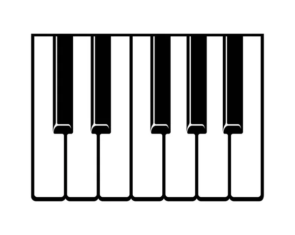 Icono del teclado del piano, estilo simple — Vector de stock