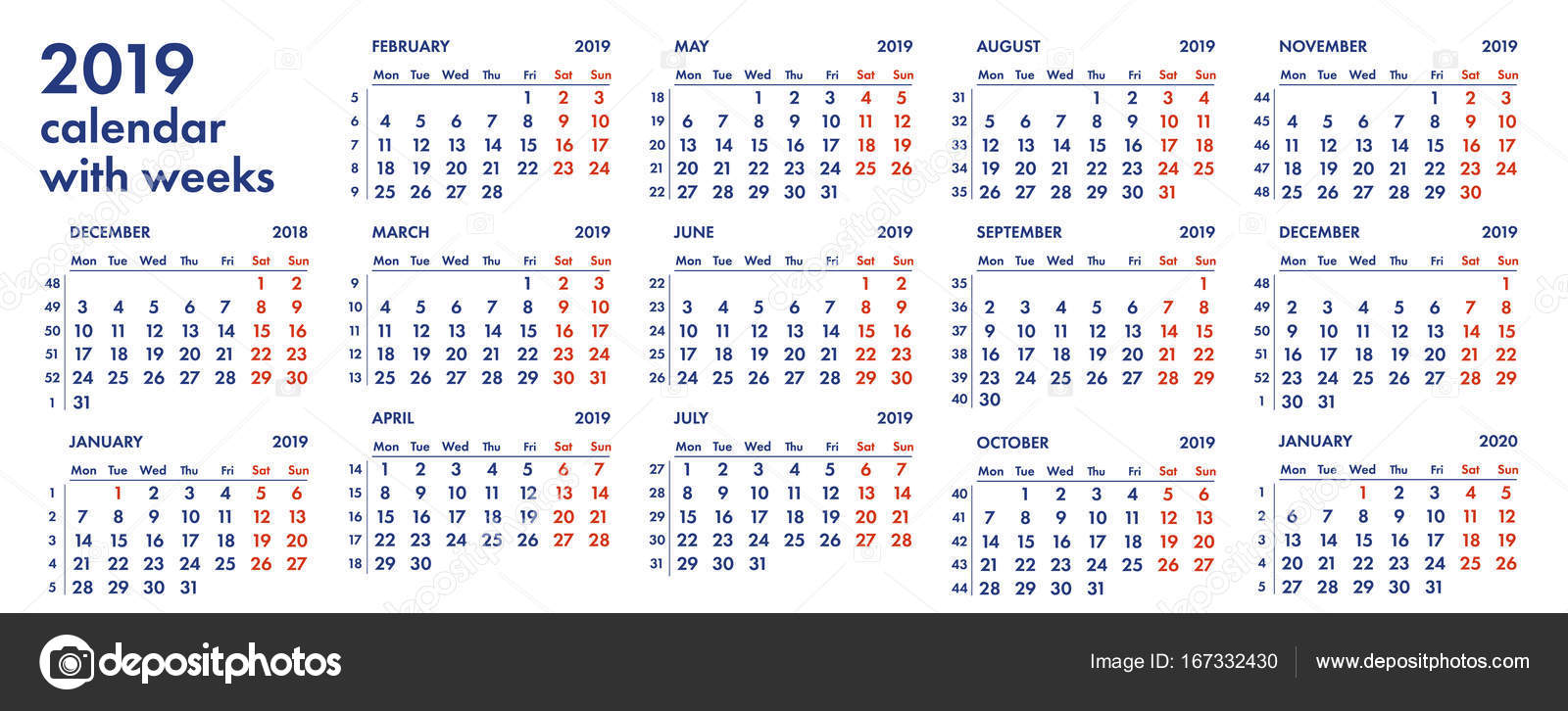 Vettore calendario  2022 illustrazione di vettore del 