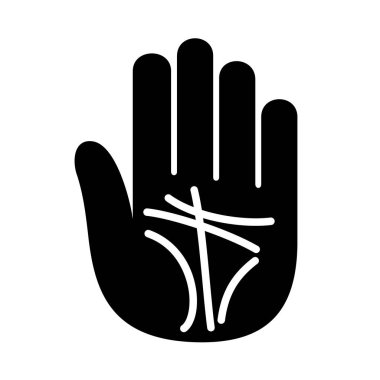 El falı satırları açık logo ver. Basit tarzı.