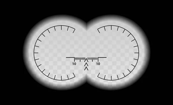 Optik görüş dürbün ölçek askeri Manzaralı.