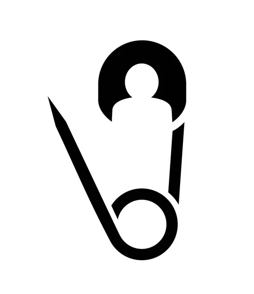 Clip openen pin mensen team creatief voor logo — Stockvector