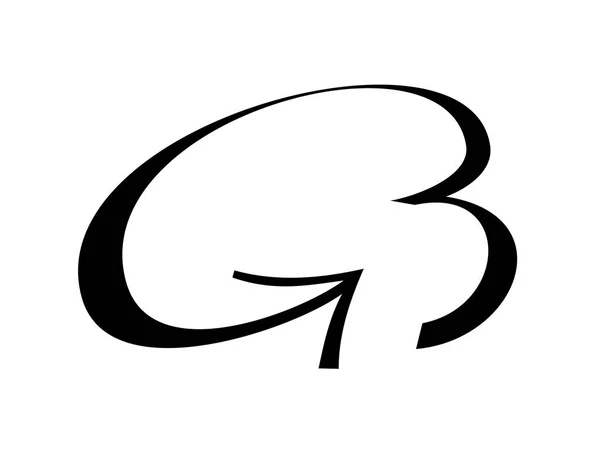 字母 G 和 B 矢量标识 — 图库矢量图片