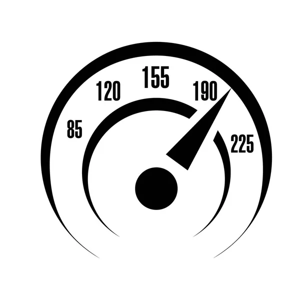 Illustration vectorielle de l'échelle du compteur de vitesse . — Image vectorielle