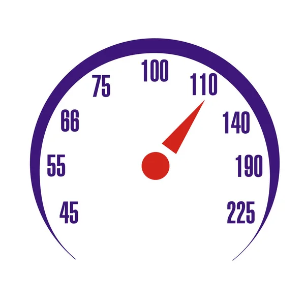 Illustration vectorielle de l'échelle du compteur de vitesse . — Image vectorielle