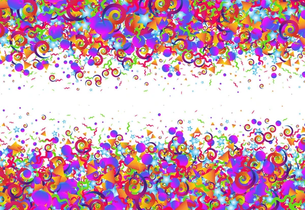 Espiral de destellos de colores, punteados, lados en forma de estrella — Archivo Imágenes Vectoriales