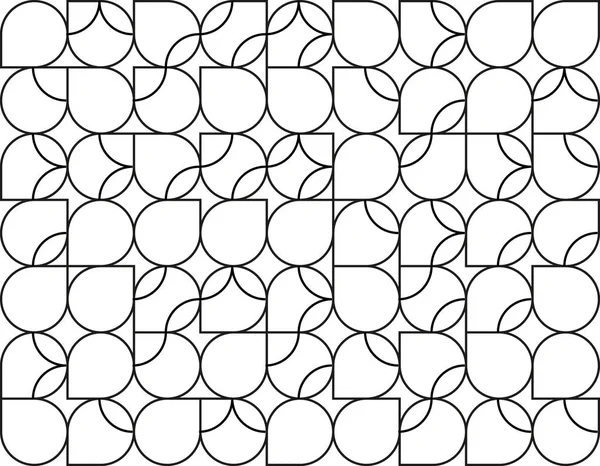 Seamless black circle pattern camouflage tiles net — Stock Vector