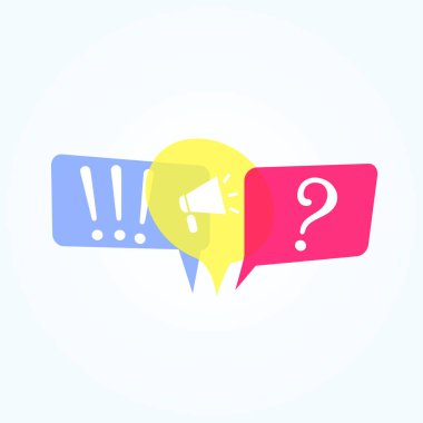 Quiz vektör logo izole.